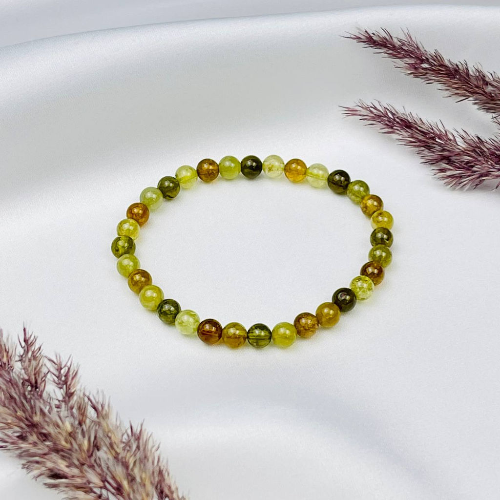 Браслет из Гроссуляра "Граната" 16 см