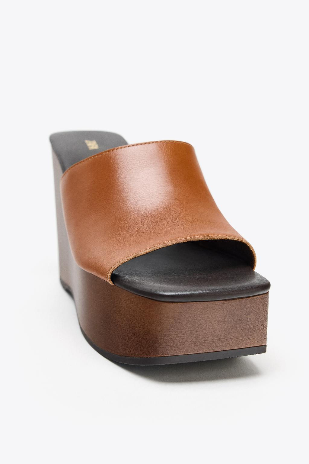 LEATHER WEDGE - Zara фото 8