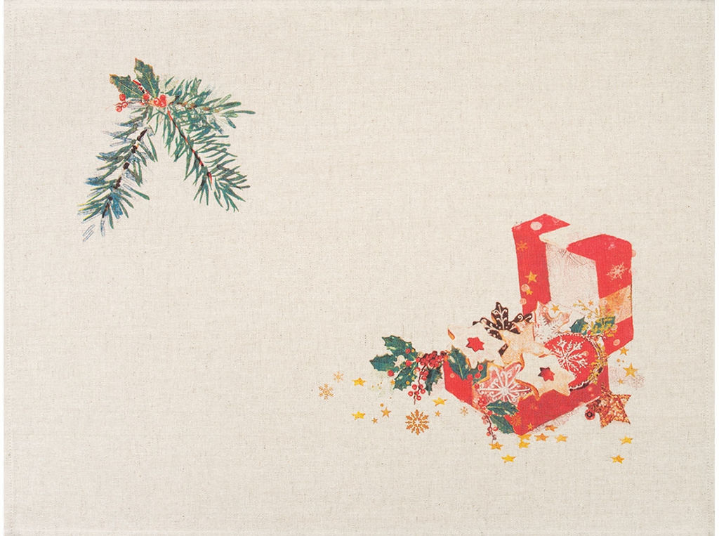 Полотенце 22С142-ШР+К/п.р. 45*60 "Новогодний ужин-3" цв. 1 рис. 1223