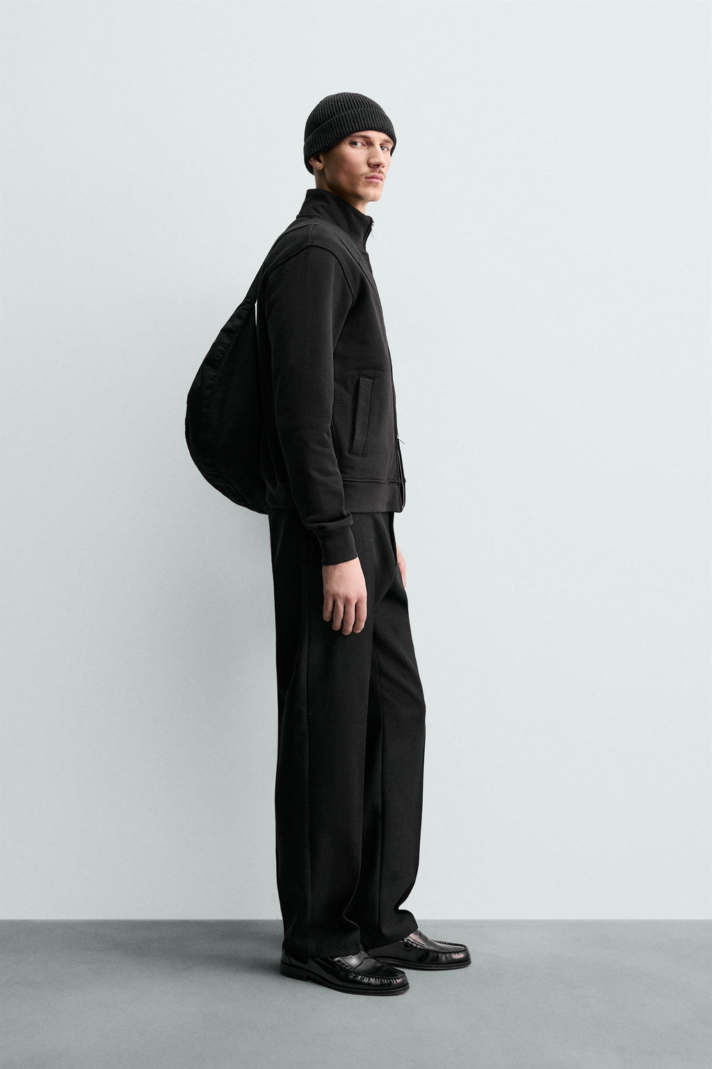 SUDADERA HEAVYWEIGHT CREMALLERA / Negro - Zara фото 4