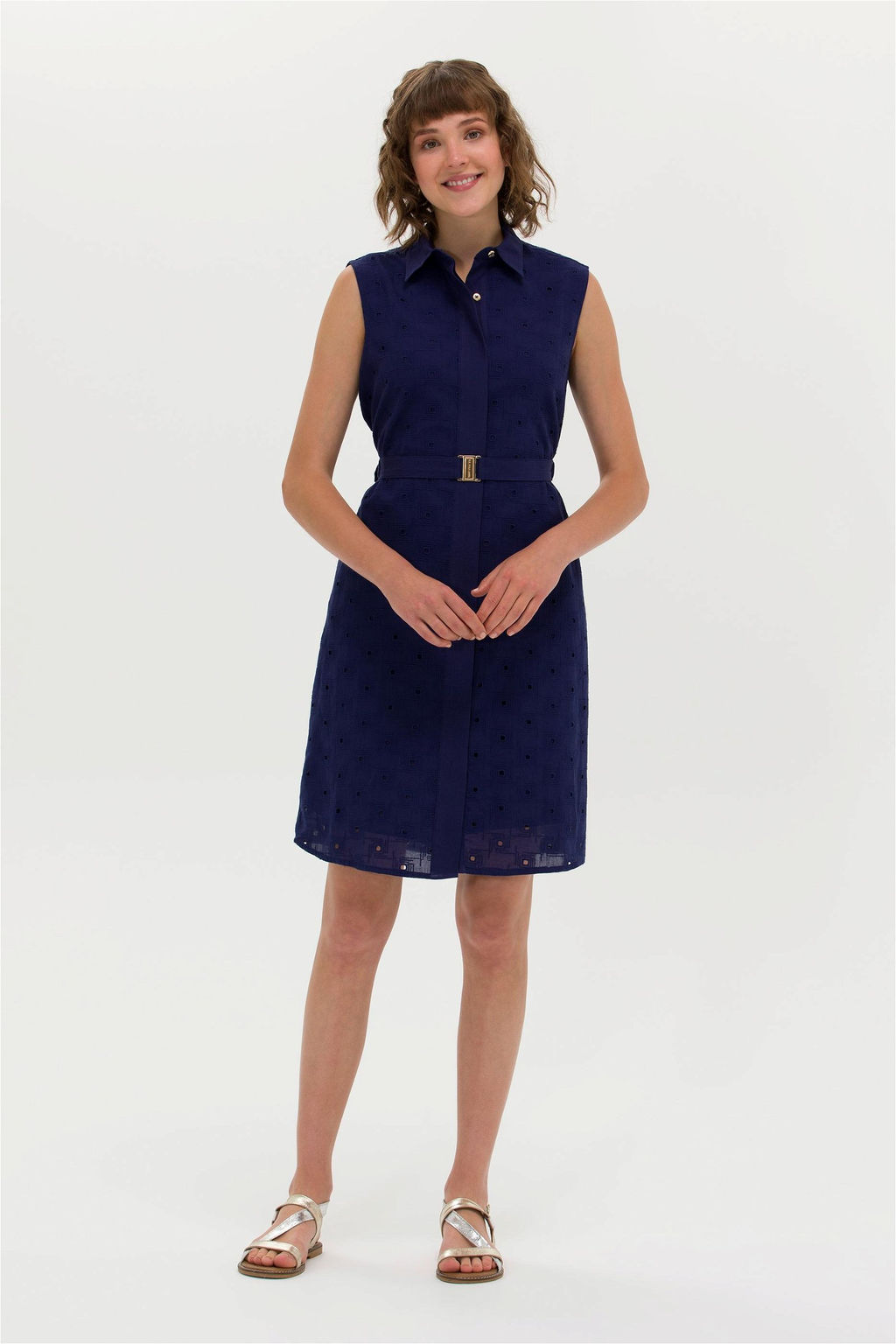 Женское темно-синее плетеное платье - U.s. polo assn фото 8