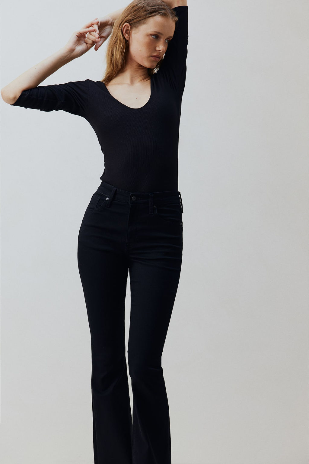 Flared Ultra High Jeans - H&m фото 2