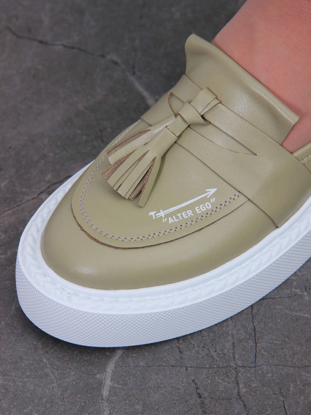 Лоферы EDART 167.Lusi23 w. Авокадо-виктория фото 10