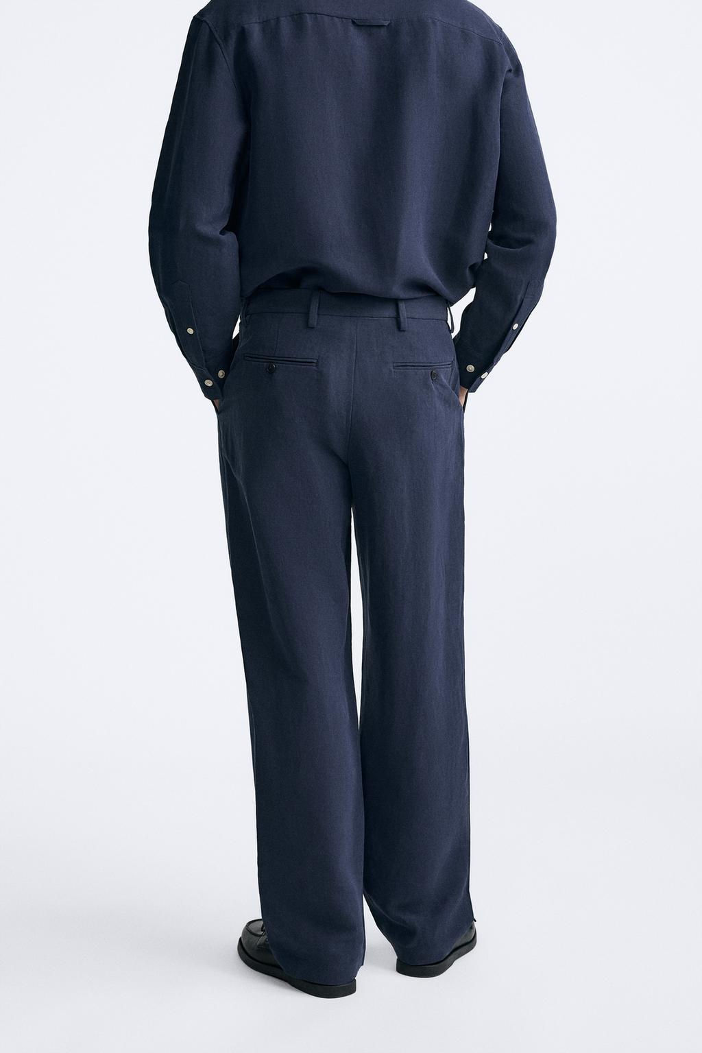 LINEN - SILK TROUSERS - Zara фото 3