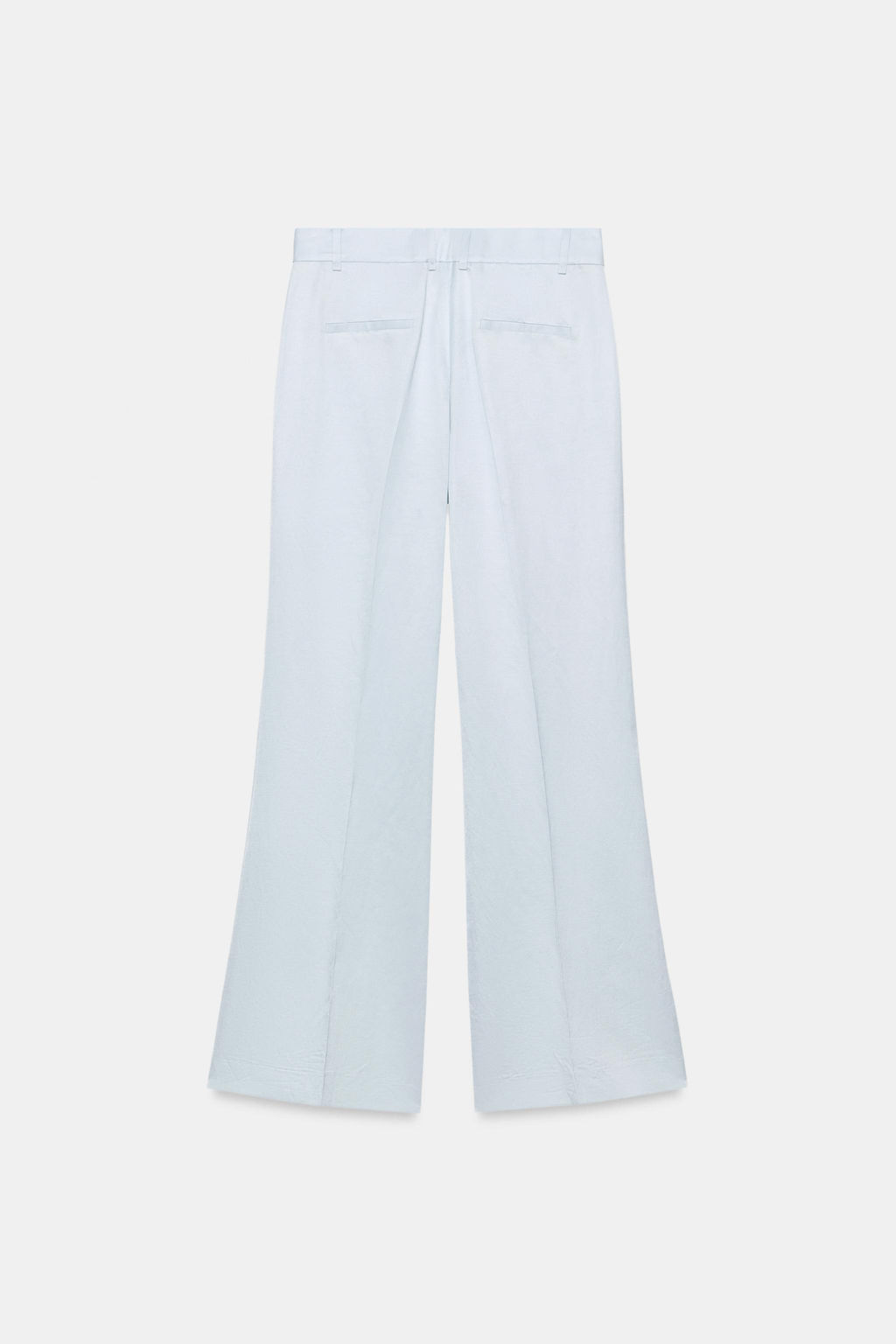 PANTAL?N FLARE CON LINO ZW COLLECTION / Azul claro - Zara фото 5