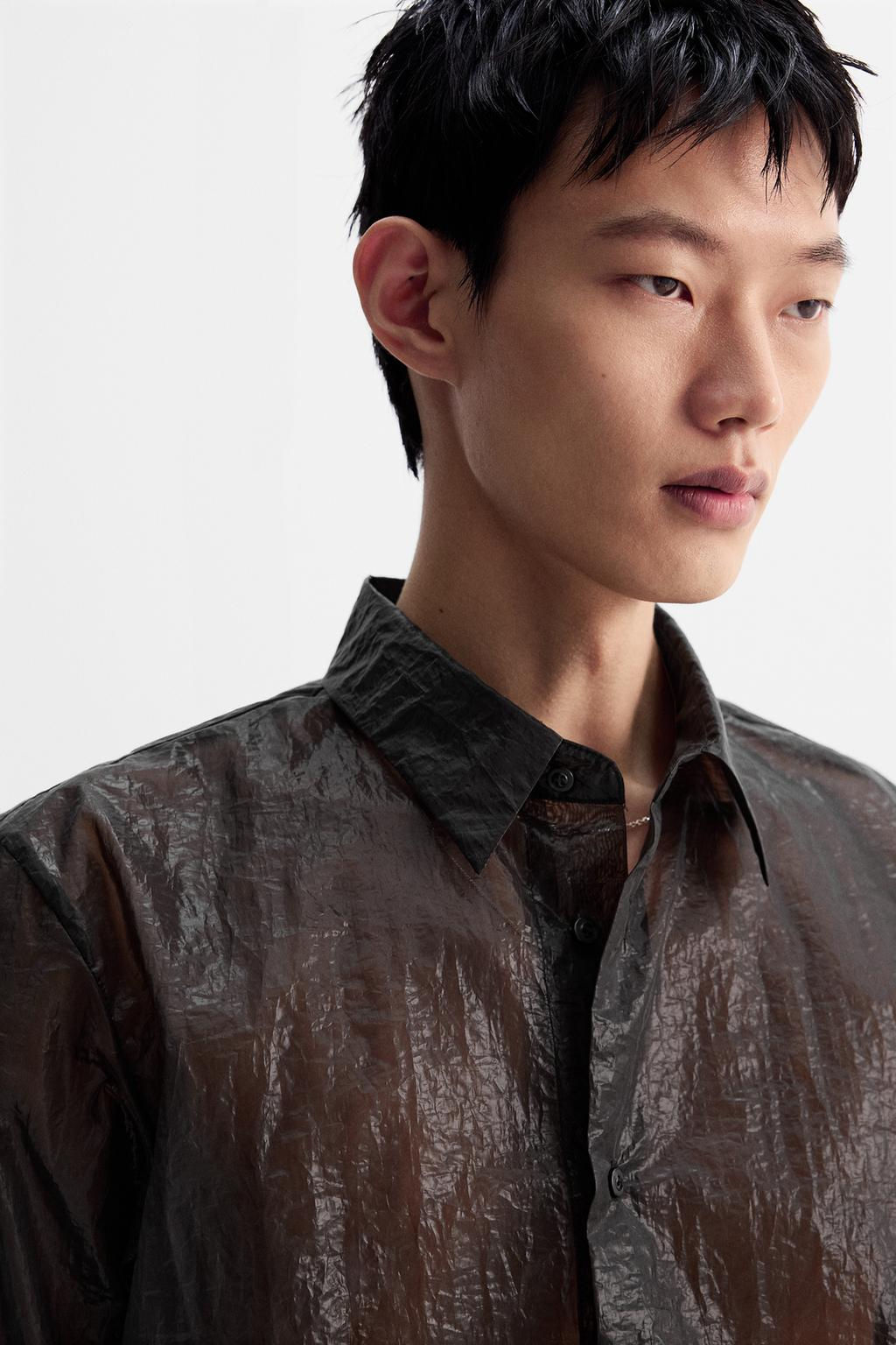 LIMITED EDITION SEMI-SHEER SHIRT - Zara фото 5