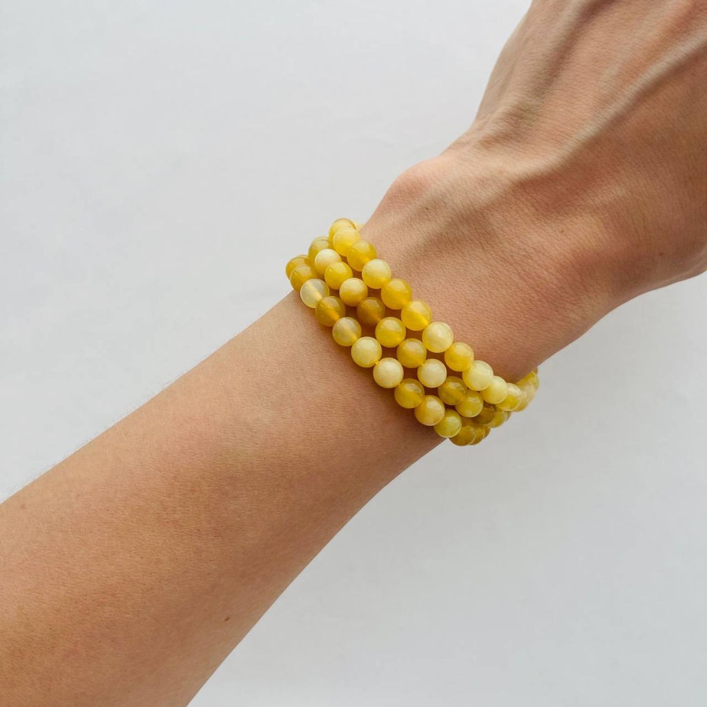 Бусины для украшений из Опала желтого 39 см