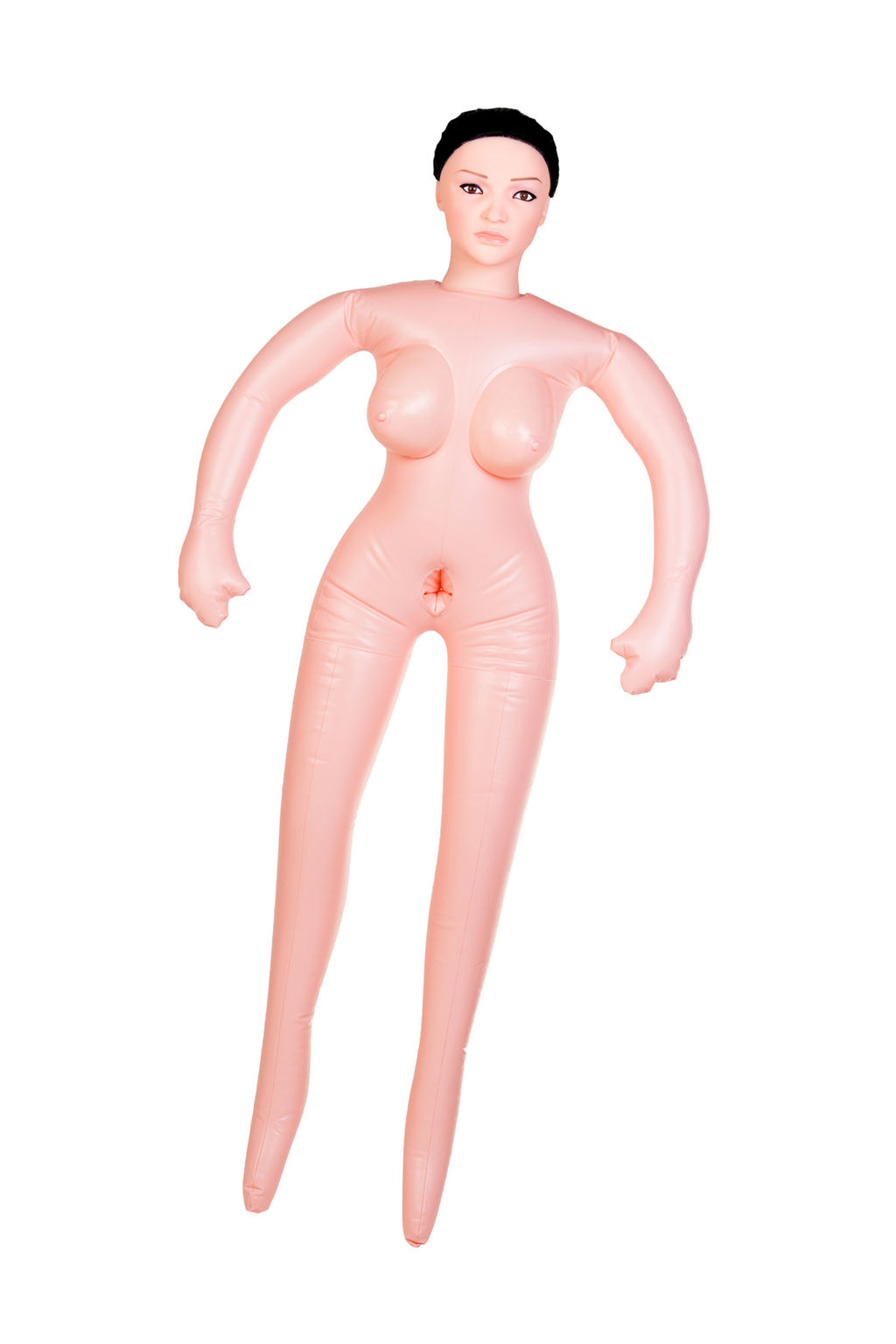 Кукла надувная Dolls-X by TOYFA Медсестра Emilia, реалистичная голова,брюнетка, с двумя отверстиями