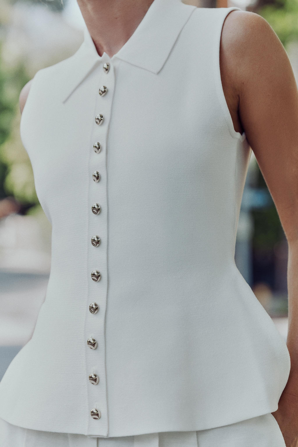 PEPLUM KNIT WAISTCOAT TOP - Zara фото 11