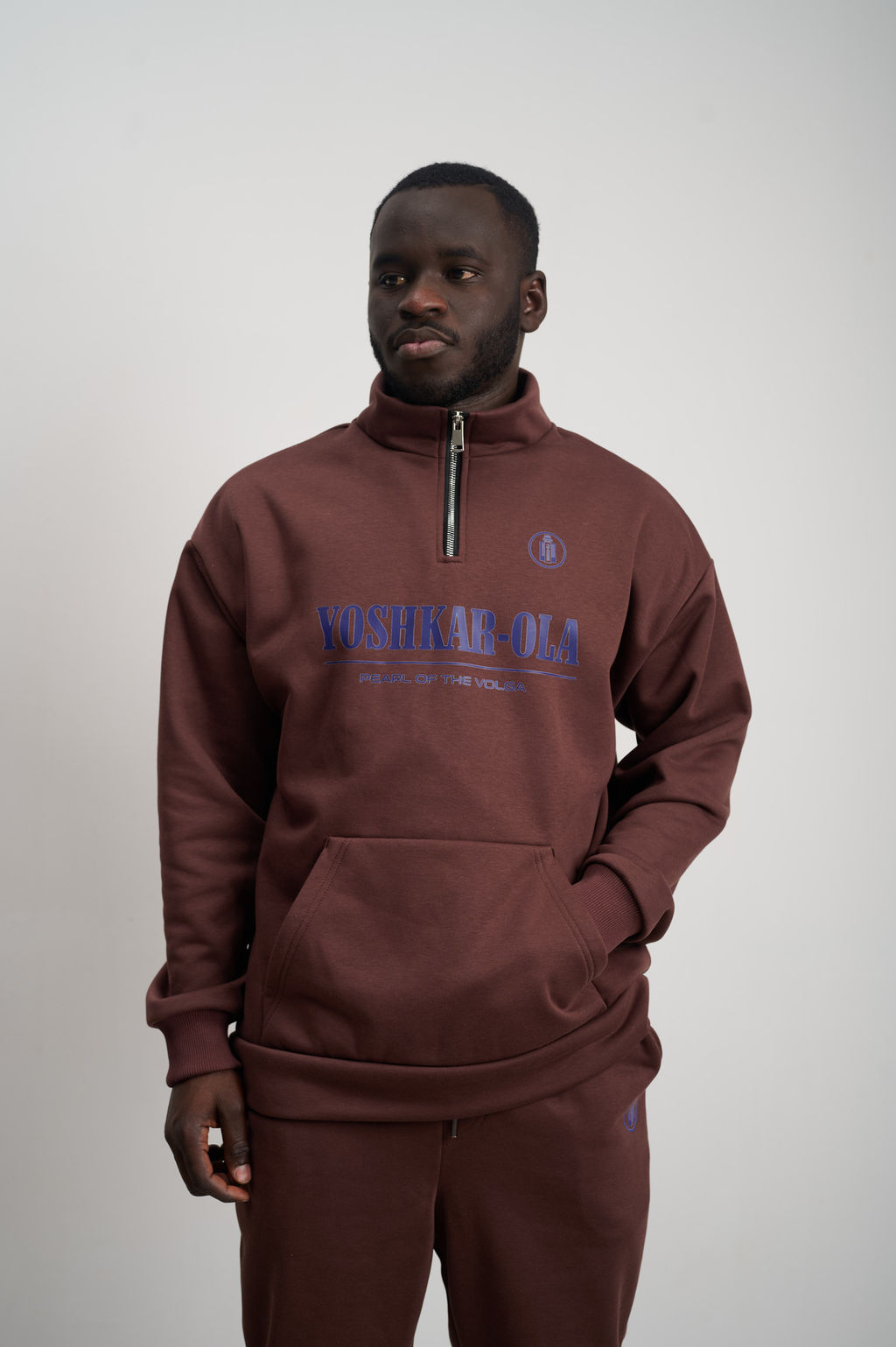 Мужской трикотажный костюм c начесом "Yoshkar-Ola" шоколад
