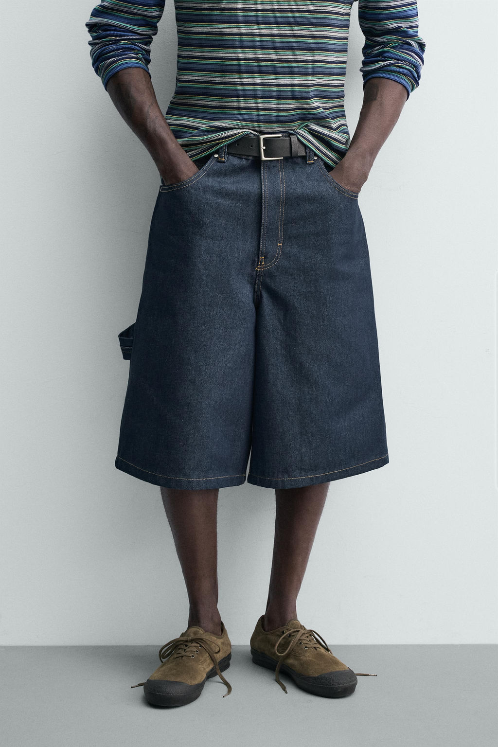 JORTS DENIM BOLSILLO BORDADO / ?ndigo - Zara фото 2