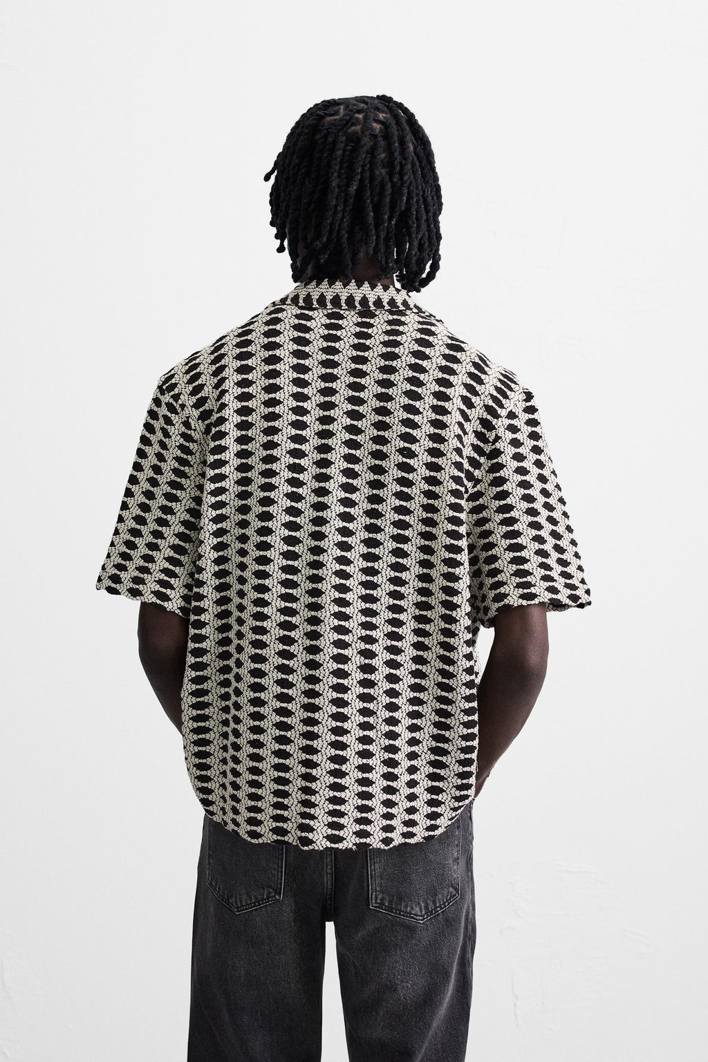 CONTRAST JACQUARD SHIRT - Zara фото 10