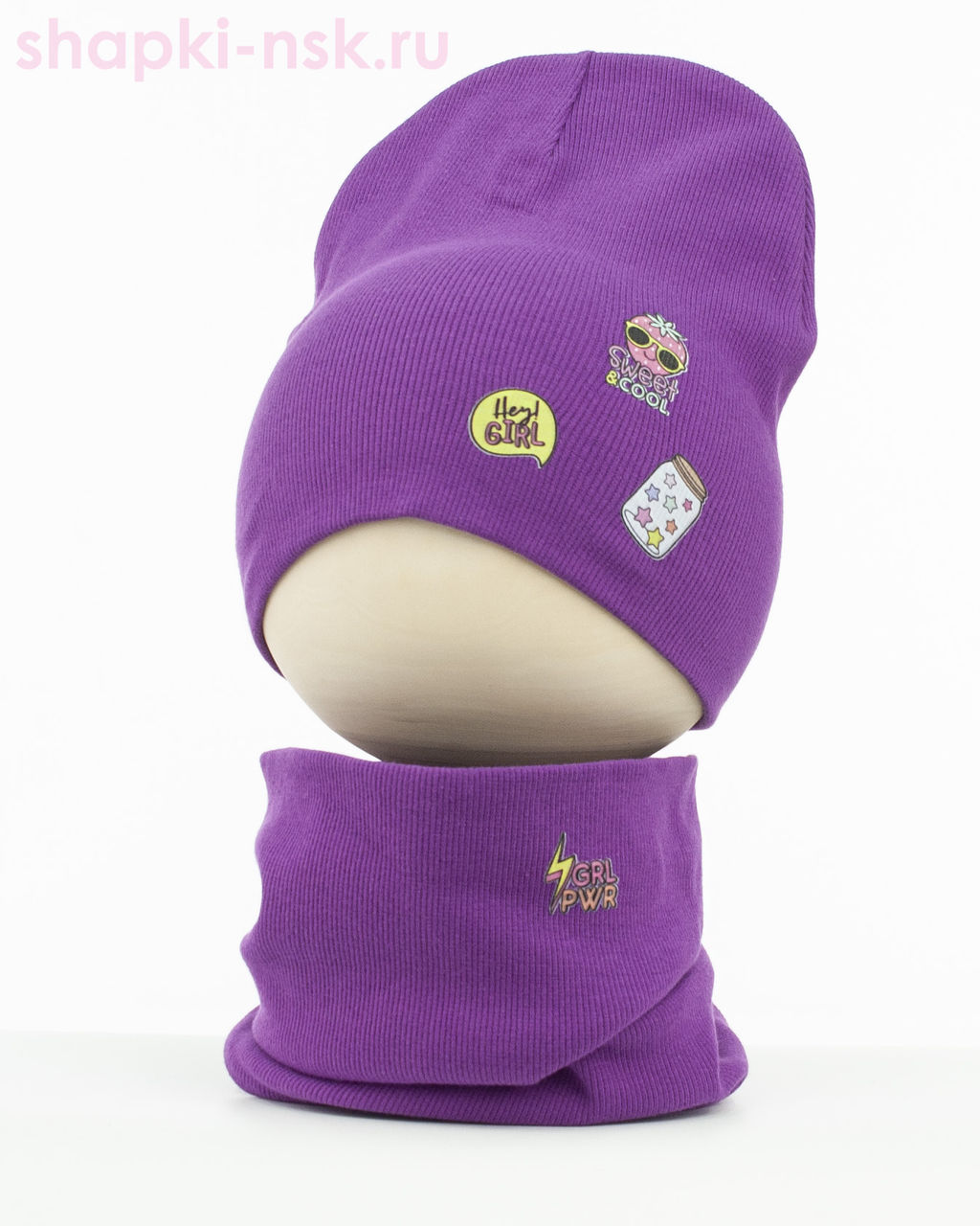 02-68-LT Комплект (колпак+снуд) (52-56)