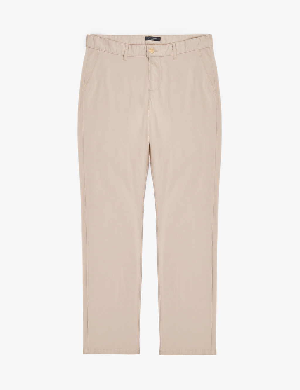 Bej Regular Fit Basic Kanvas Pantolon