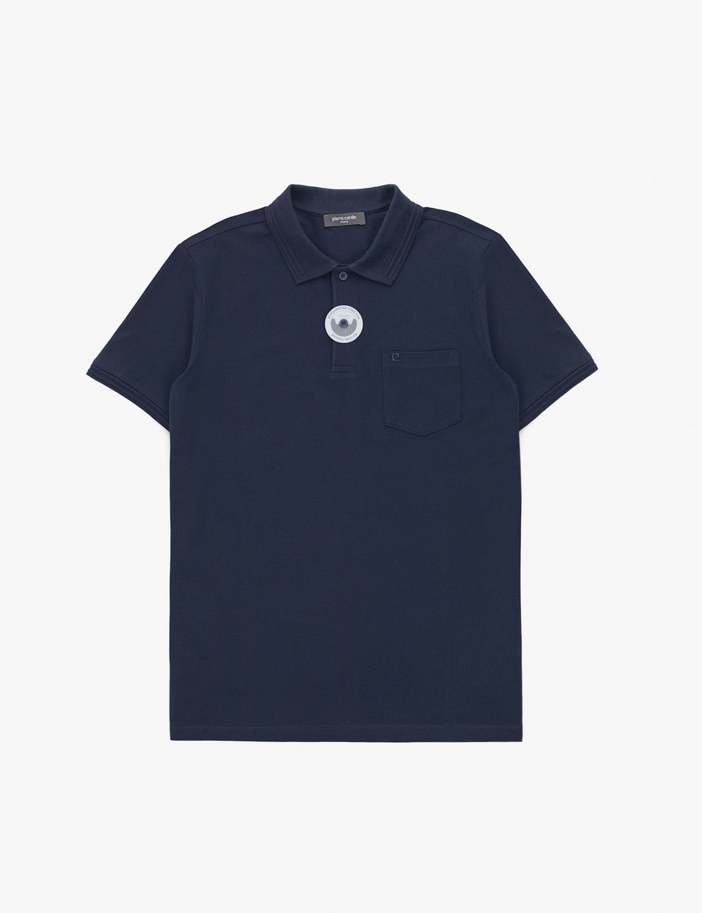 Lacivert Regular Fit %100 Pamuk K_vr_lmaz Polo Yaka Basic Ti__rt