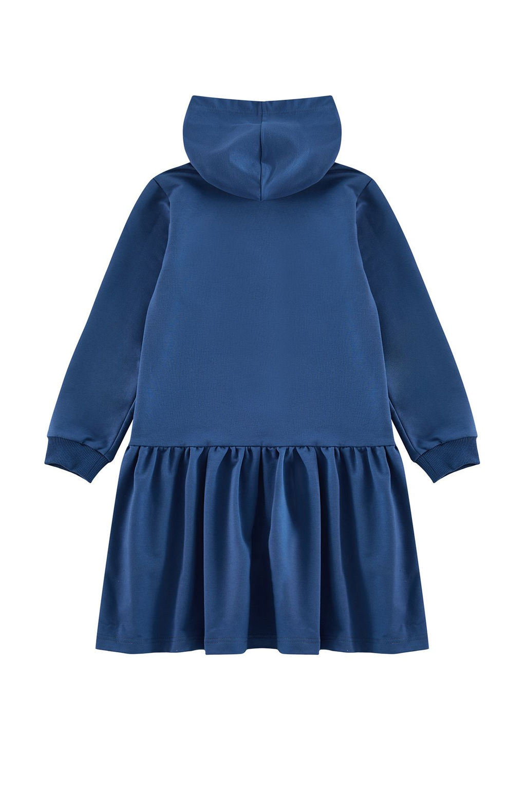 Lacivert Midi Renk Bloklu Orme Elbise TKDAW25EL00023 - Trendyolmilla фото 2