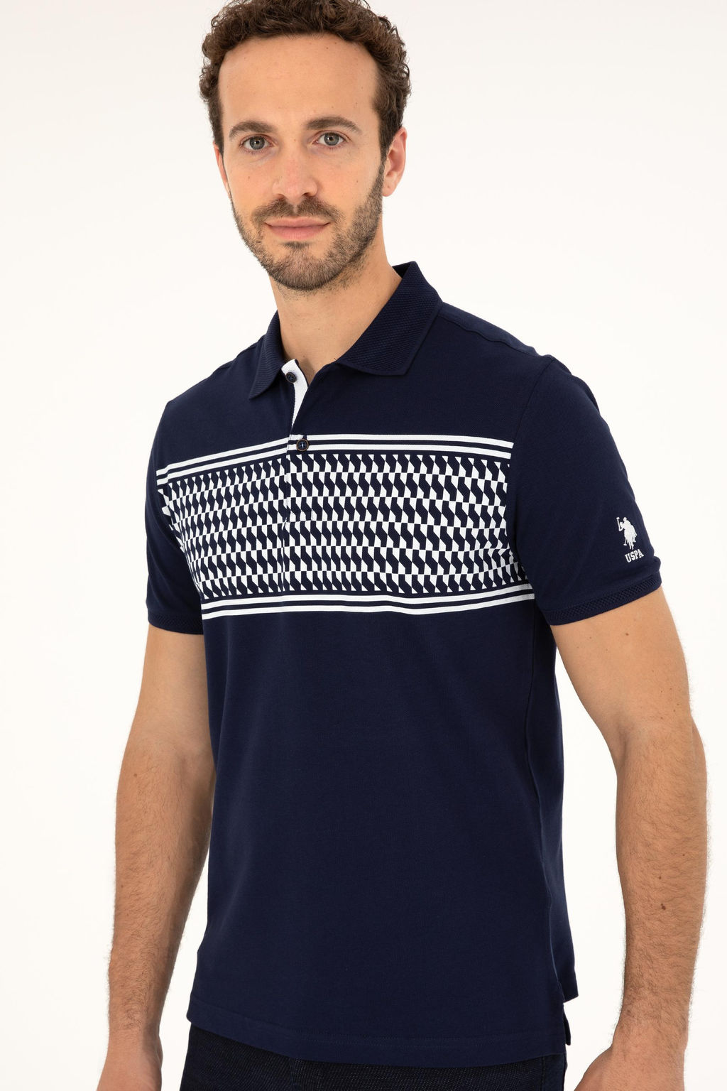 U. S. Polo Assn / Мужская темно-синяя футболка - U.s. polo assn фото 10