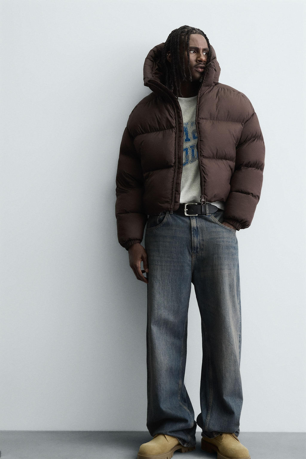 CROPPED FIT PUFFER JACKET - Zara фото 5