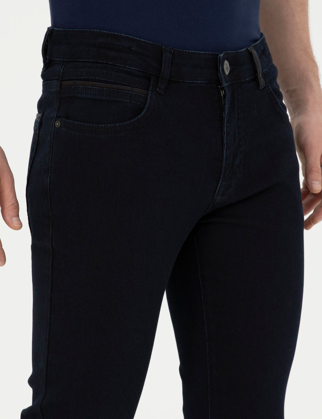 Koyu Lacivert Slim Fit Jean Pantolon