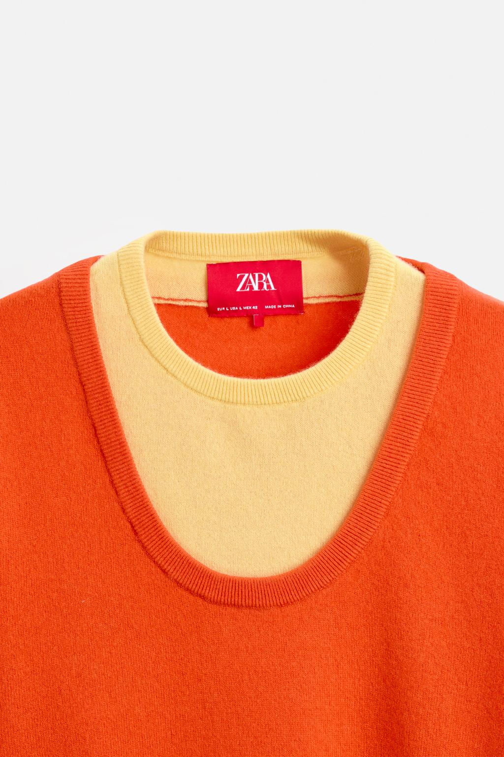 COLOUR BLOCK WOOL SWEATER X HARRY LAMBERT - Zara фото 18