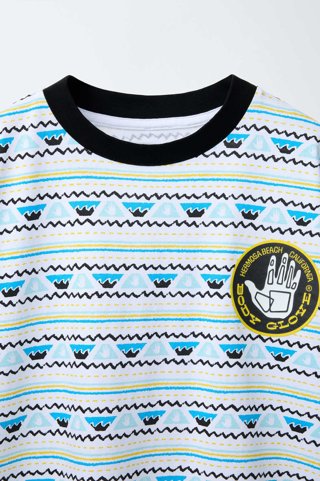 ZARA X BODY GLOVE ® STRIPED T-SHIRT  фото 3