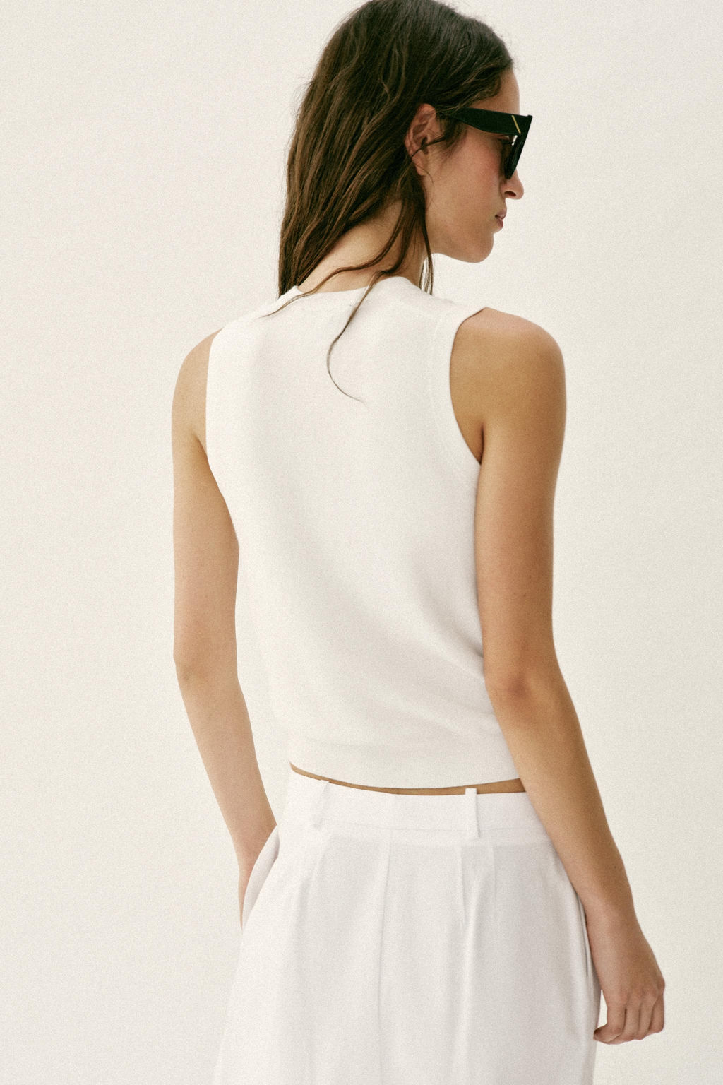 SLEEVELESS KNIT TOP - Zara фото 24
