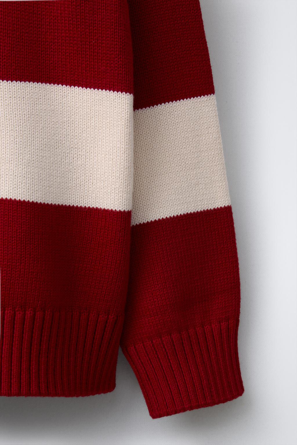 STRIPED KNIT POLO SHIRT WITH EMBROIDERED PATCH - Zara фото 4