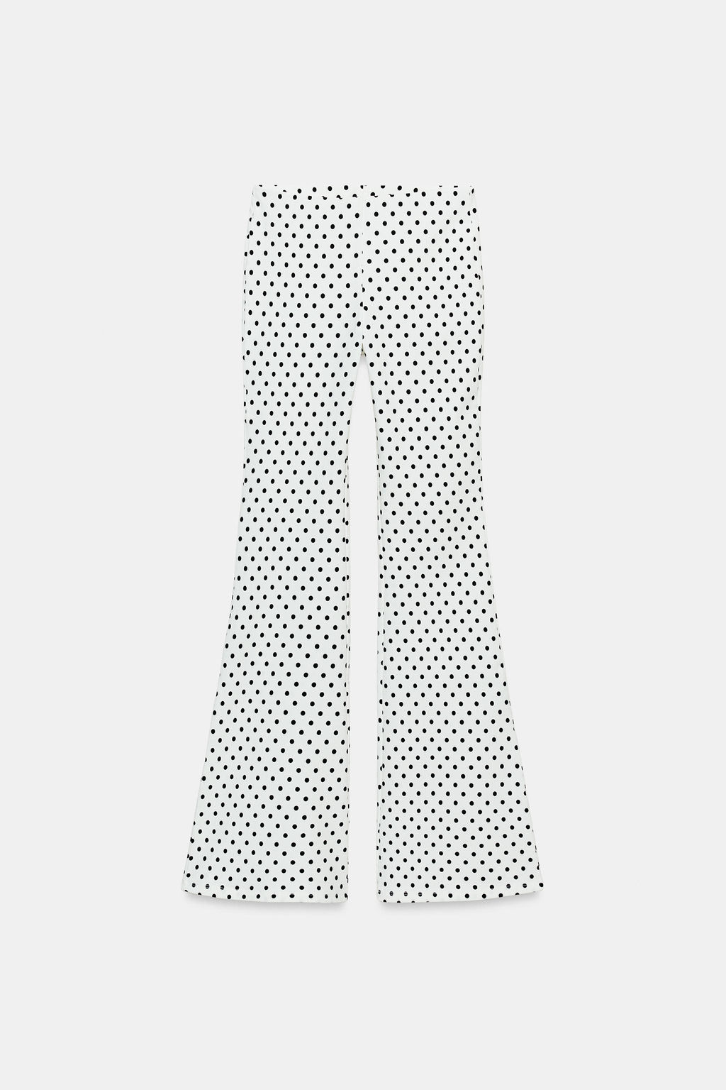PANTALON FLARE STRETCH / Blanco / Negro - Zara фото 4