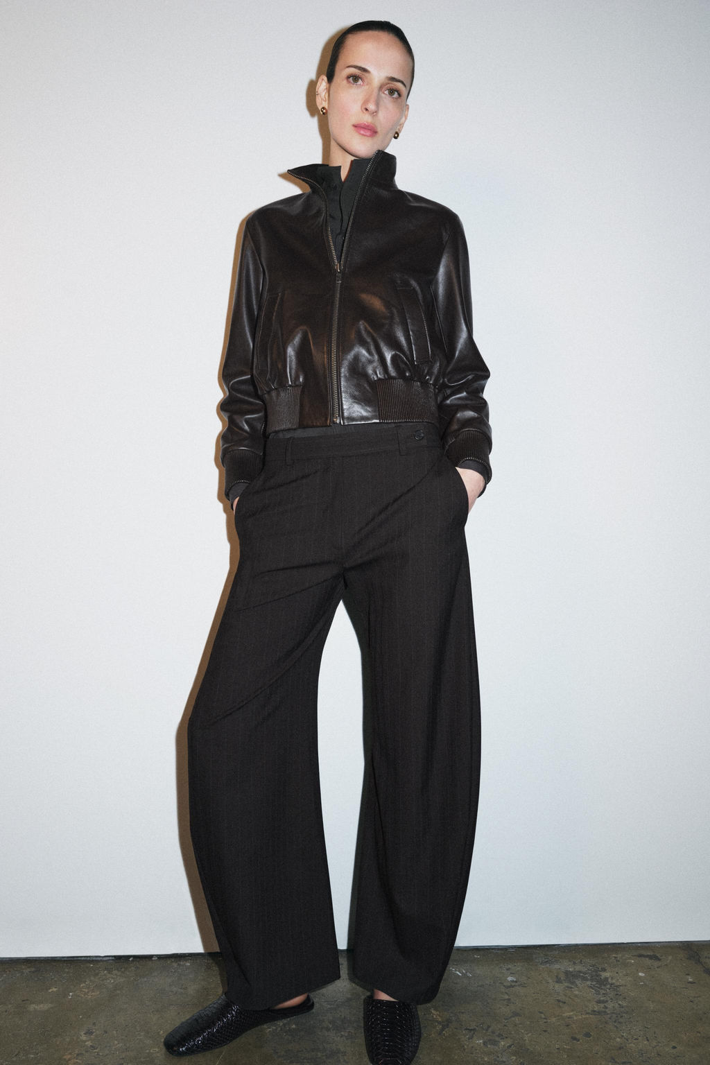 ZW COLLECTION PINSTRIPE TROUSERS - Zara фото 8