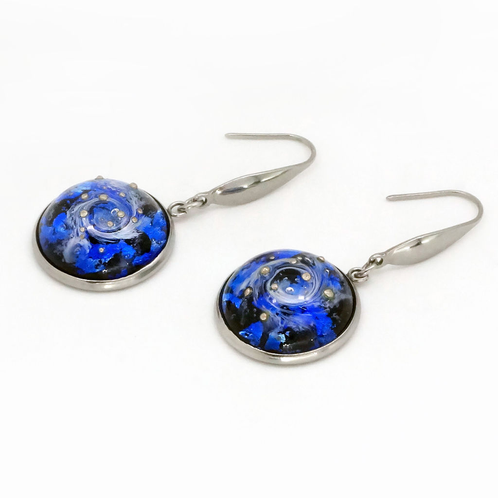 Серьги из муранского стекла GALAXY LS1484 - Vloes фото 2