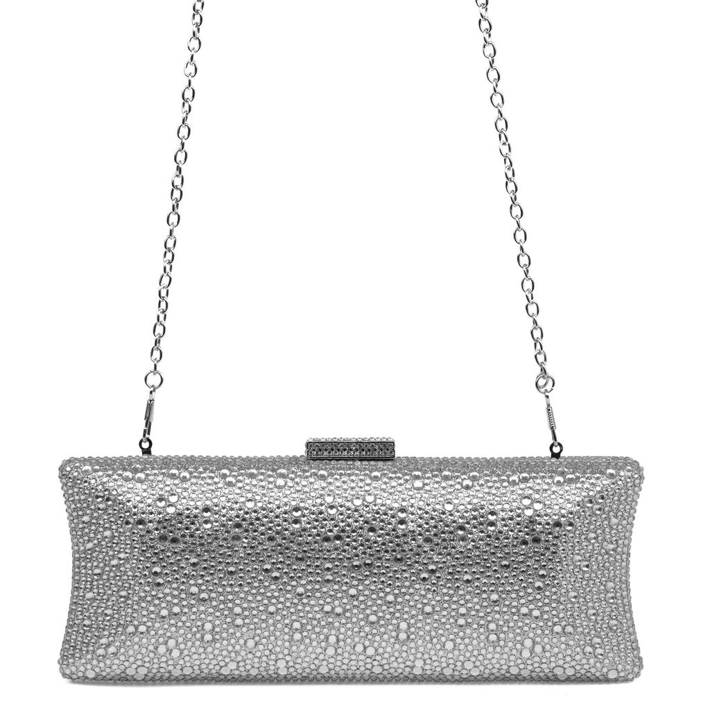 18026 серебро, Женская сумка стразы, Barcelo Biagi