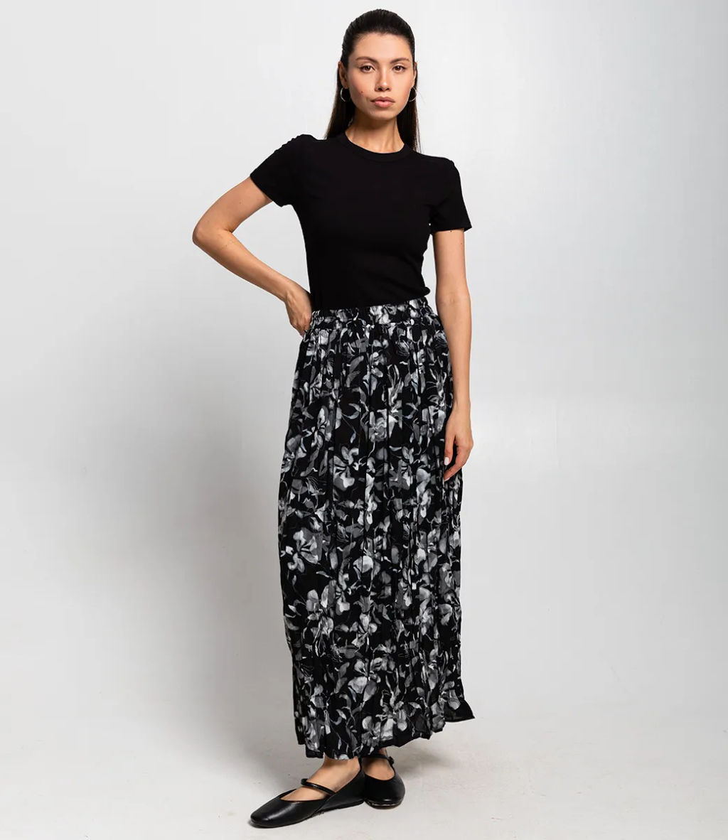 Юбка #КТ8137-2, чёрный