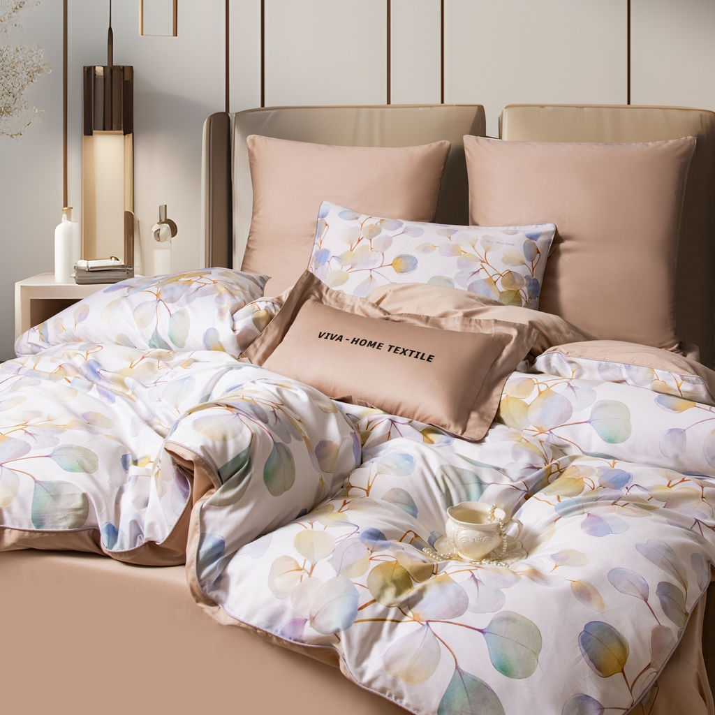 Комплект постельного белья Сатин Премиум на резинке CPAR048 180*200*30;160*200*30;140*200*30 Евро 4 Наволочки