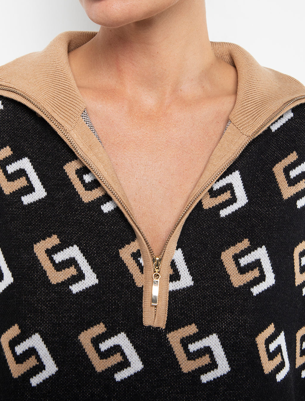 Джемпер из двуслойной вязки Жаккард - Vilatte фото 3