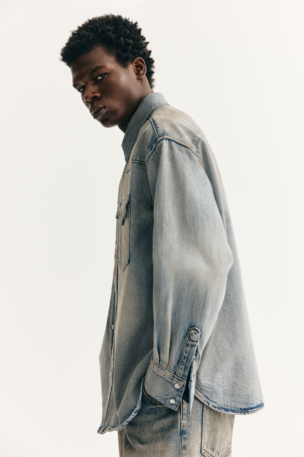 Camisa denim Oversized Fit - H&m фото 5