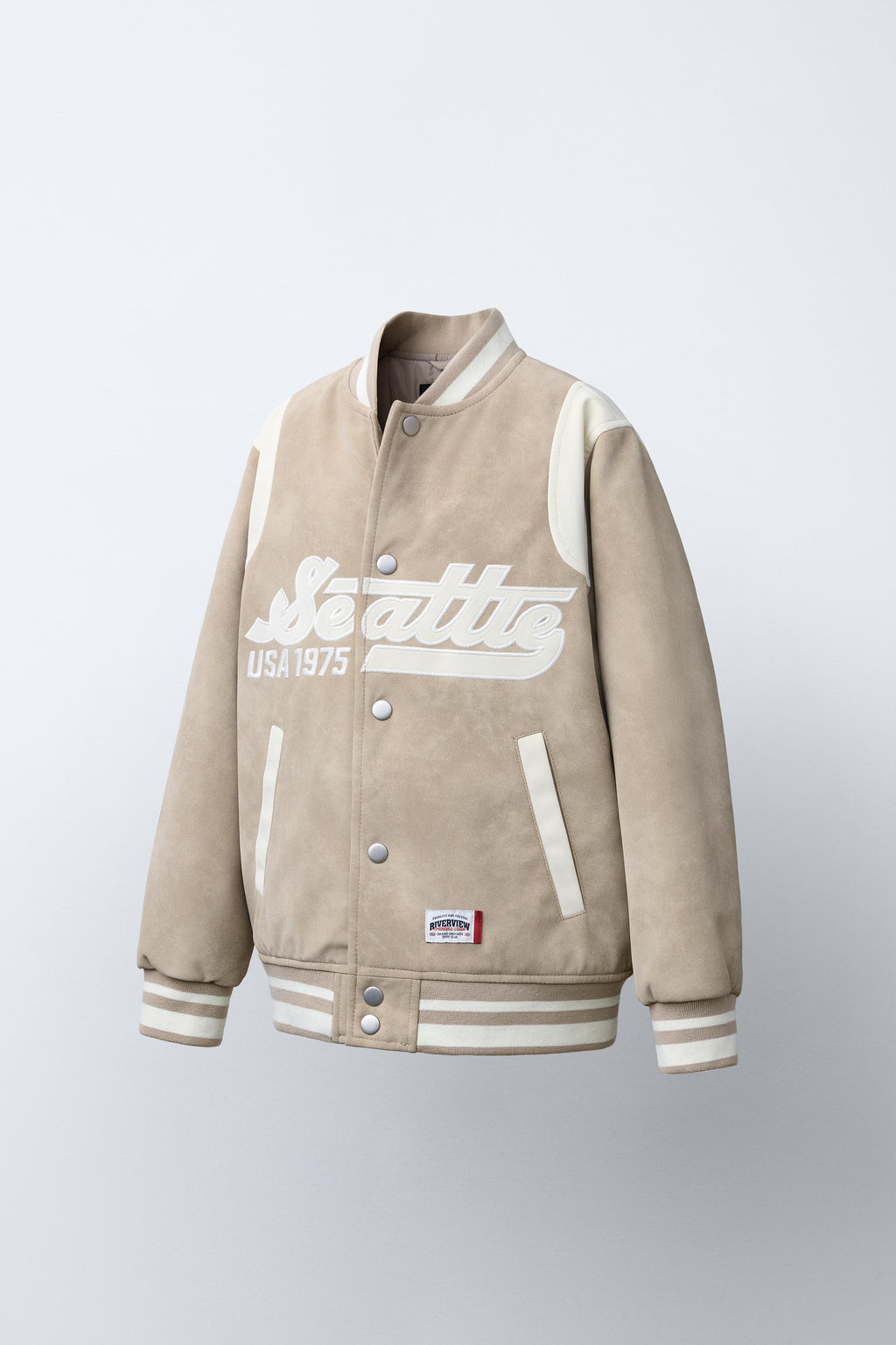 BOMBER EFECTO ANTE TEXTO / Piedra - Zara фото 2