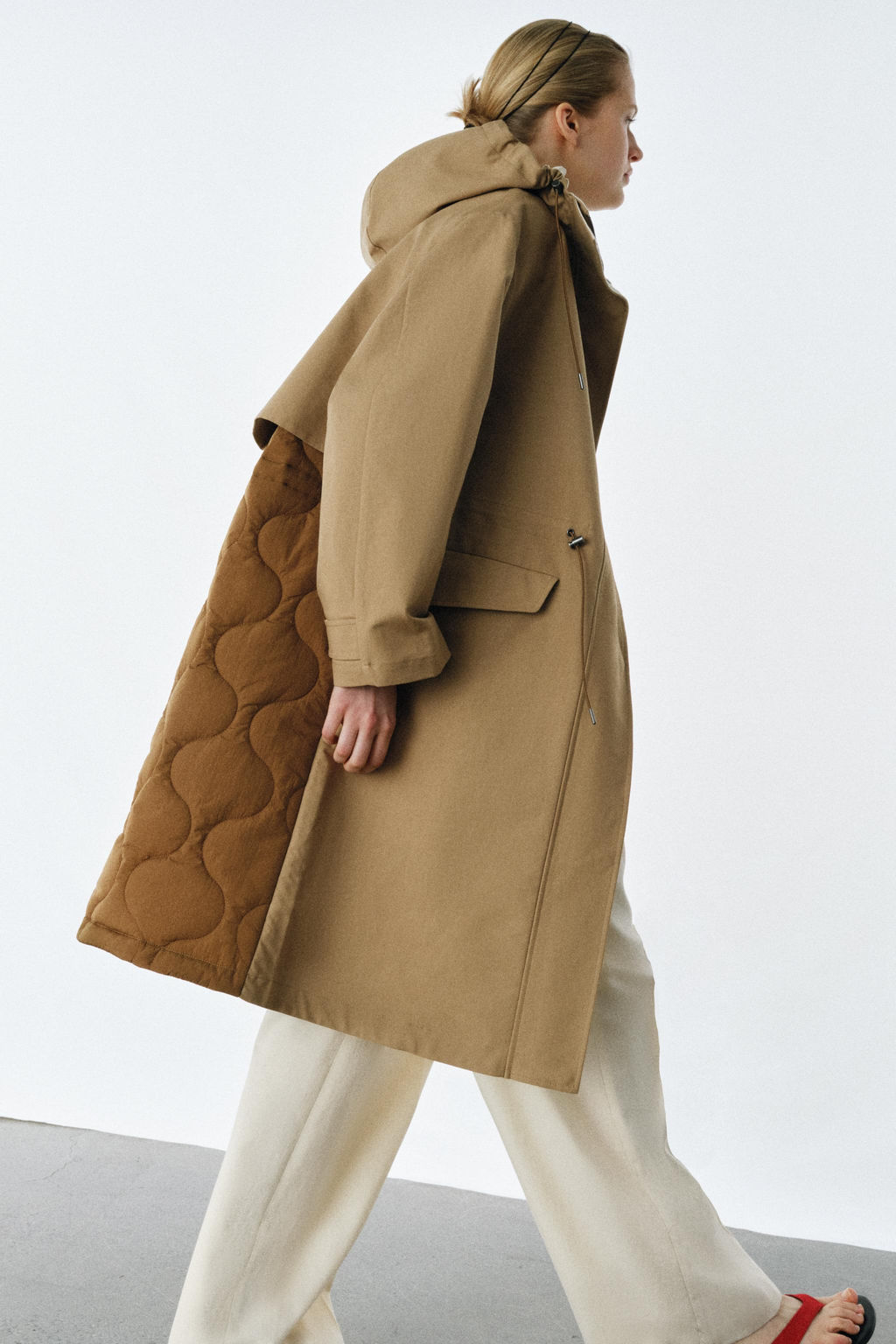 PARKA COMBINADA ZW COLLECTION / Beige - Zara фото 4