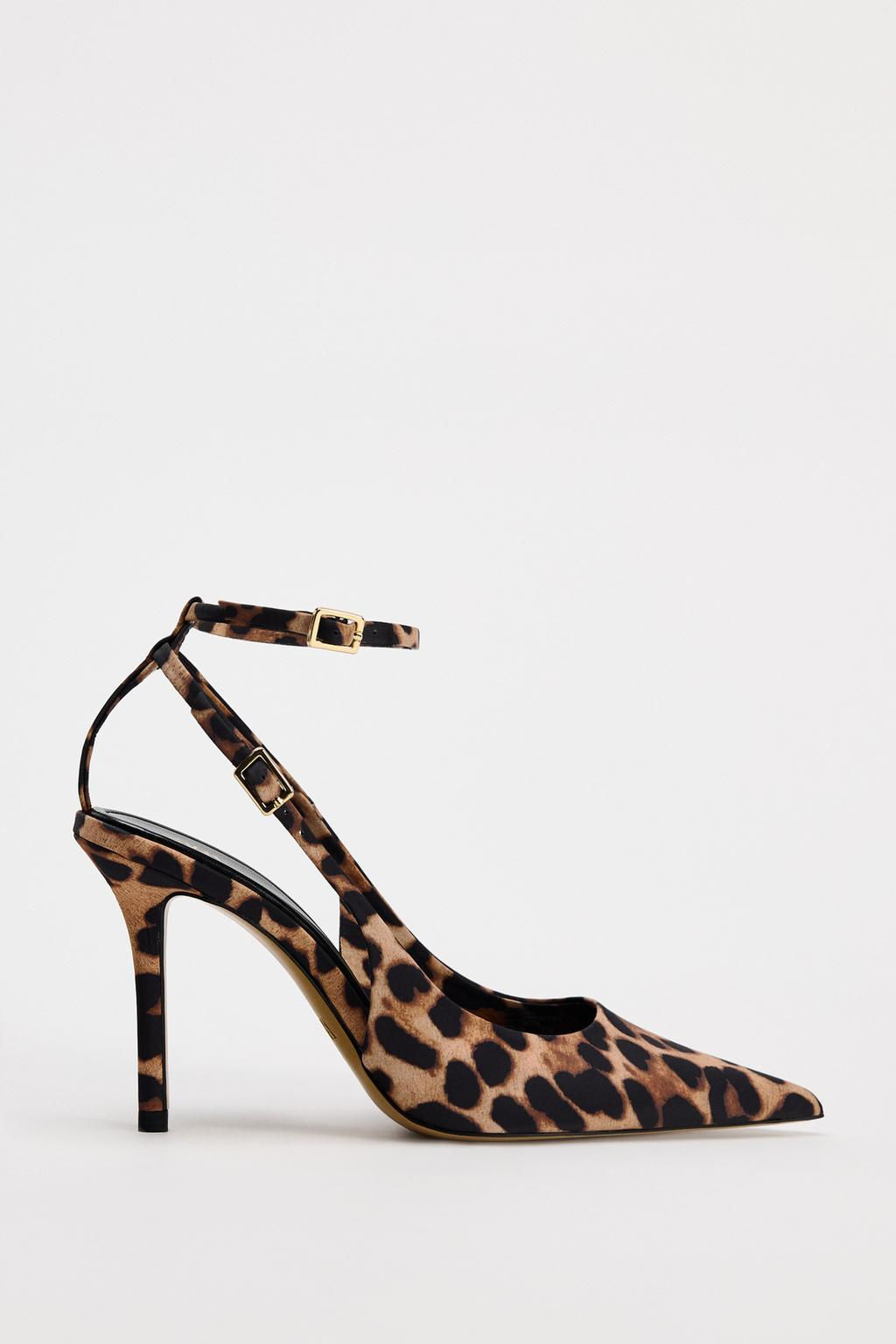 ANIMAL PRINT SLINGBACK HIGH HEELS - Zara фото 8