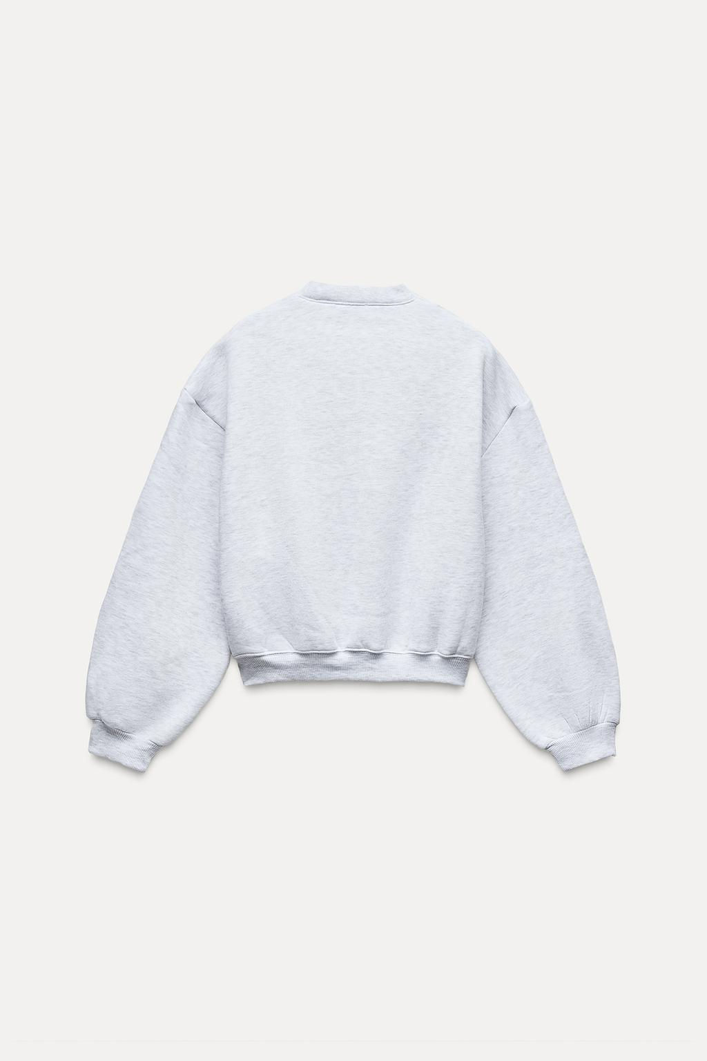 BASIC PLUSH SWEATSHIRT - Zara фото 16