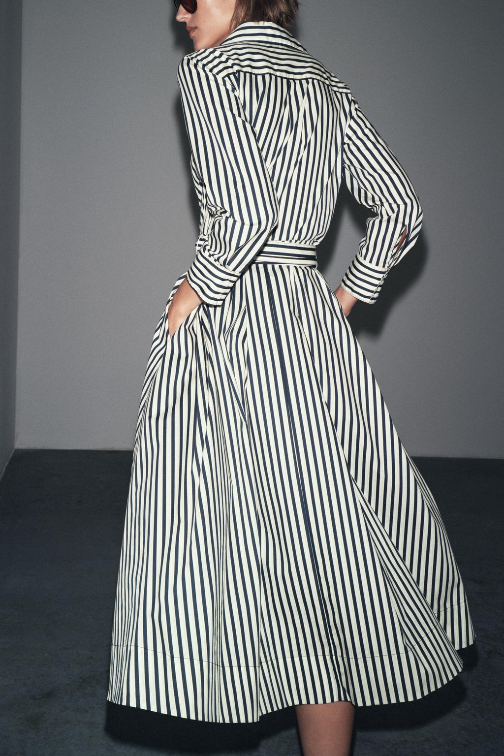STRIPED SHIRT DRESS ZW COLLECTION - Zara фото 3