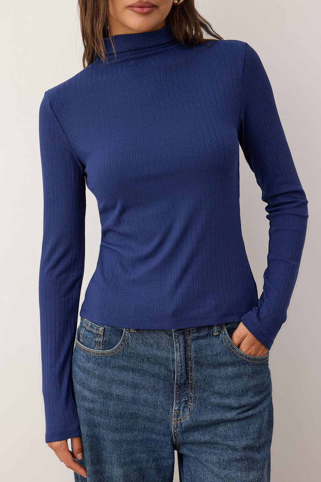 Ekru More Sustainable Fitted/Vucuda Oturan Fitilli Esnek Orme Bluz TWOAW26BZ00227 - Trendyolmilla фото 11