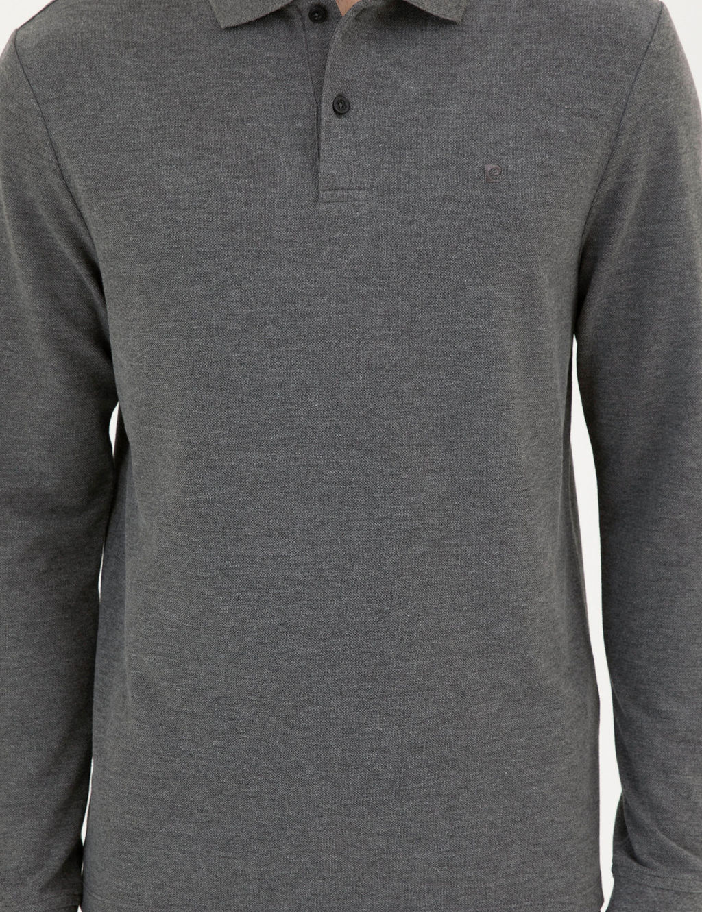 Antrasit Melanj Slim Fit Basic Sweatshirt - Pierre cardin фото 6