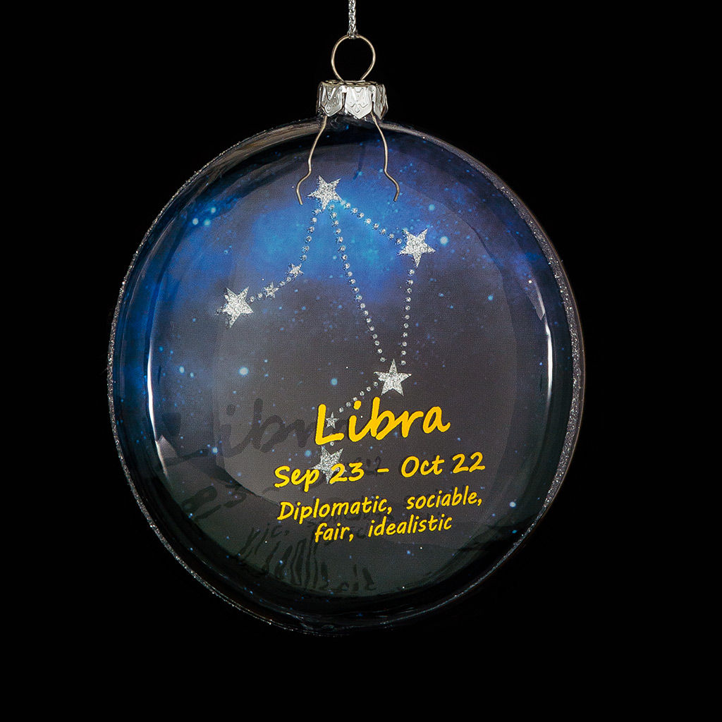 Цена за 12 шт. Украшение ErichKrause Decor Весы медальон 10см, стекло