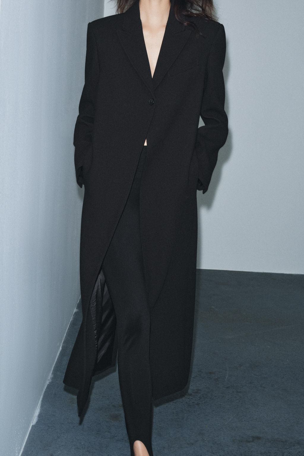 ZW COLLECTION FITTED BUTTON COAT - Zara фото 13