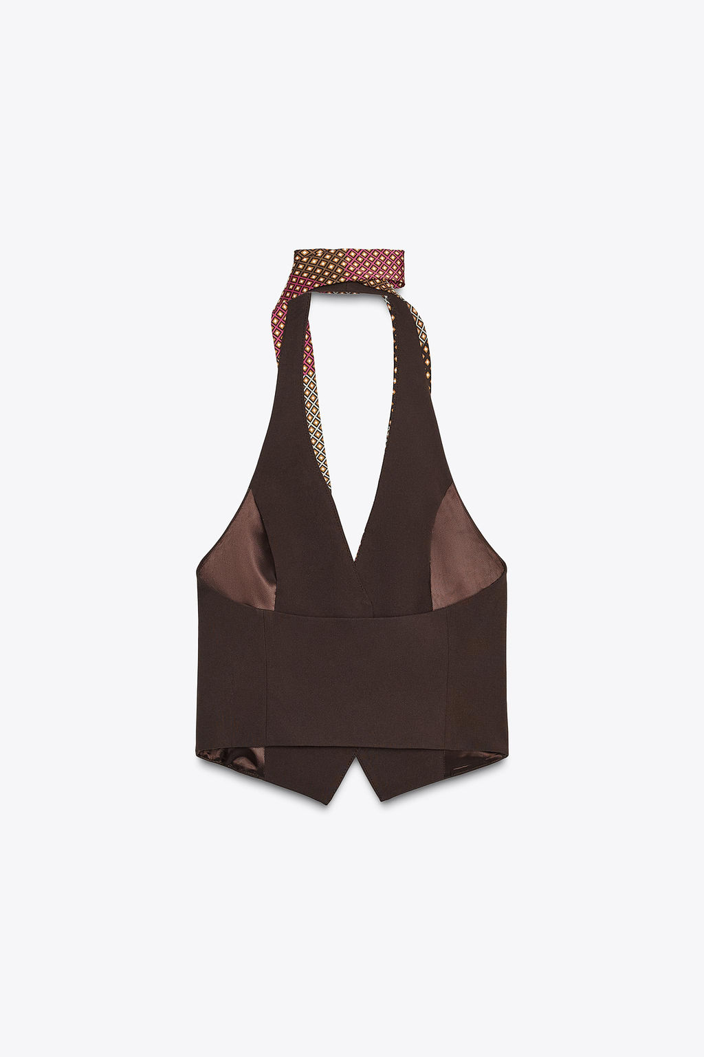 CHOKER TIE WAISTCOAT TOP - Zara фото 7