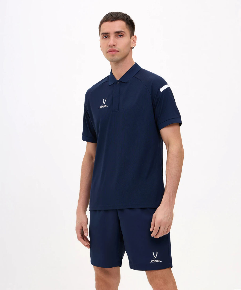 Поло JOGEL CAMP 2 Poly Polo, темно-синий  фото 7