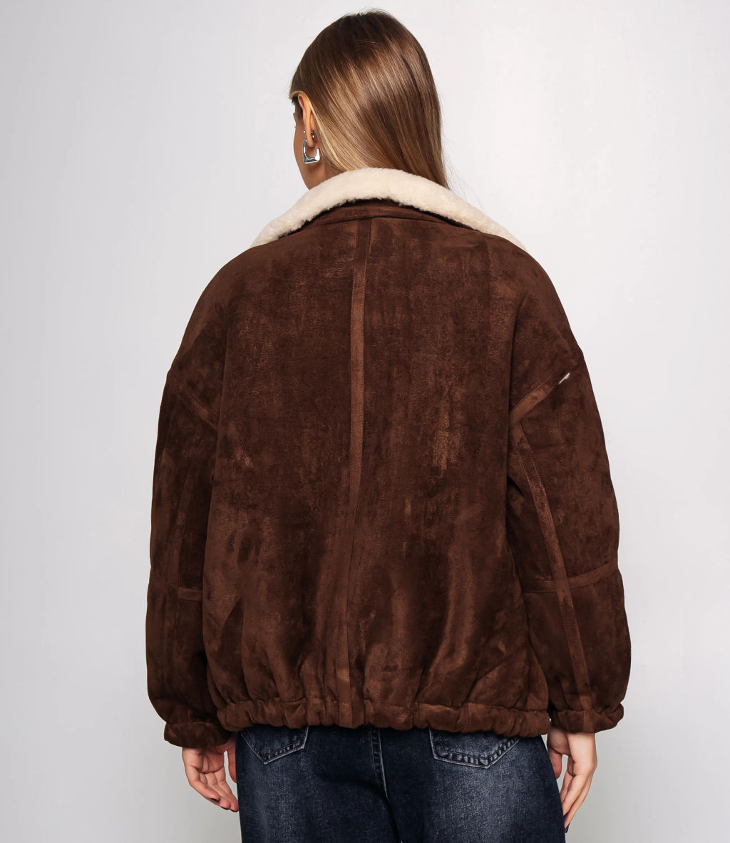 Дублёнка #КТ2232 (3), шоколадный - Dommod фото 3