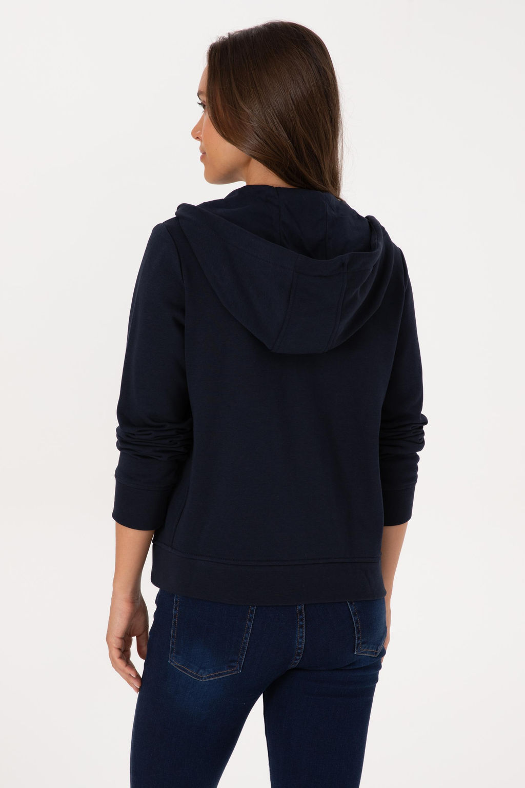 Kad_n Lacivert Basic Sweatshirt Sepette S_rpriz _ndirim - U.s. polo assn фото 5