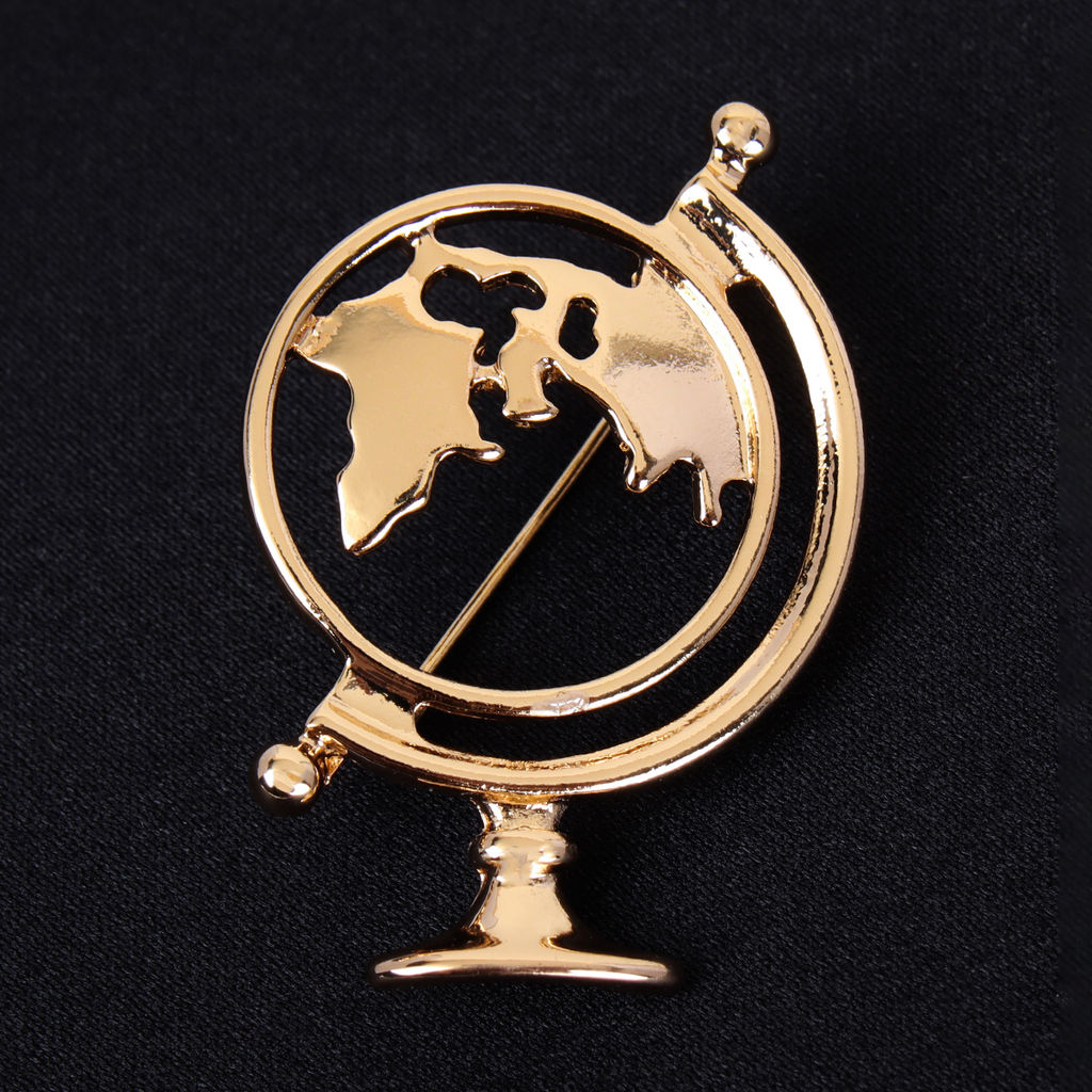 Брошь Глобус / 3418-1 /уп 12/