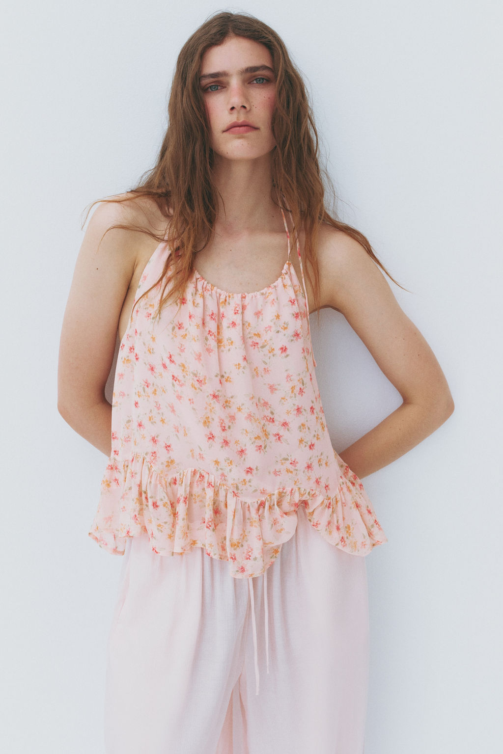 Top halter con volante - H&m фото 6